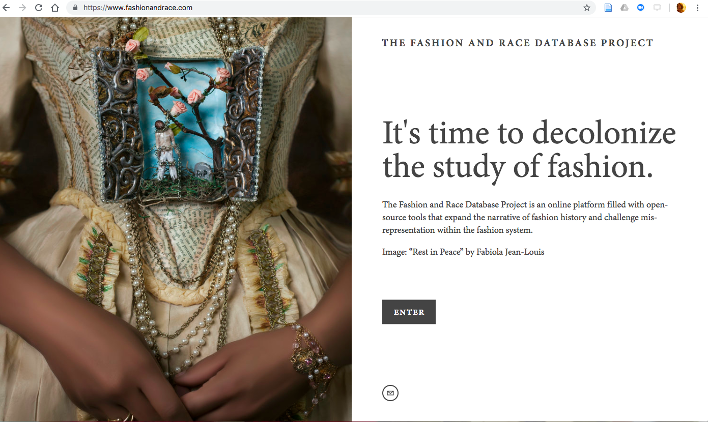 A Digital Humanities Project The Fashion And Race Database Art